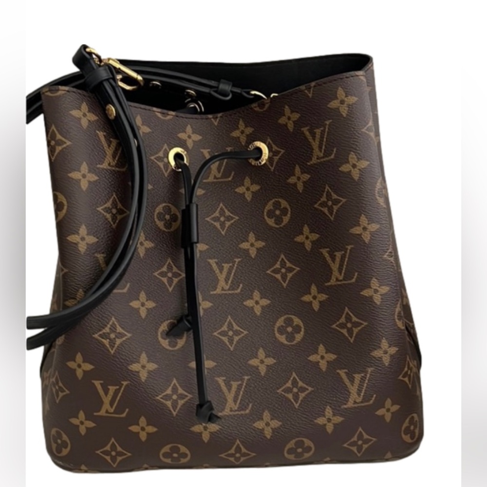 Louis Vuitton Black and Brown Monogram Shoulder Bag